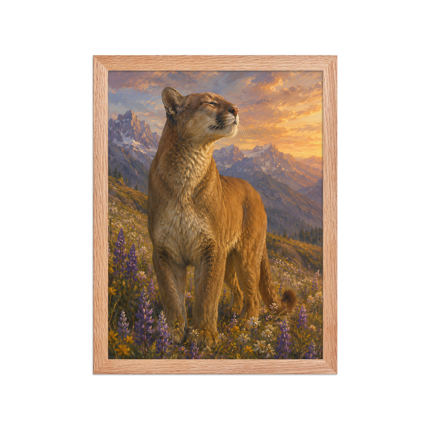 Mountain Lion Meadow Pride Framed Poster
