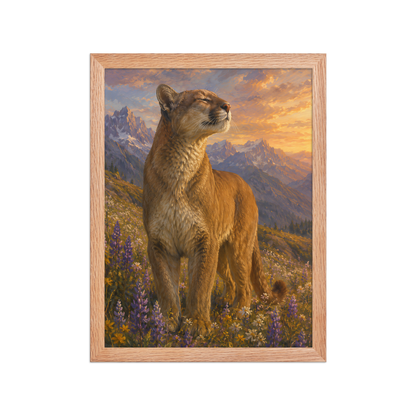 Mountain Lion Meadow Pride Framed Poster