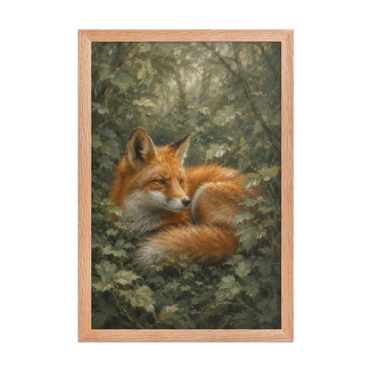 Fox Forest Calm Framed Poster