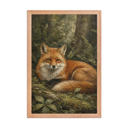 Fox Woodland Calm Framed Poster