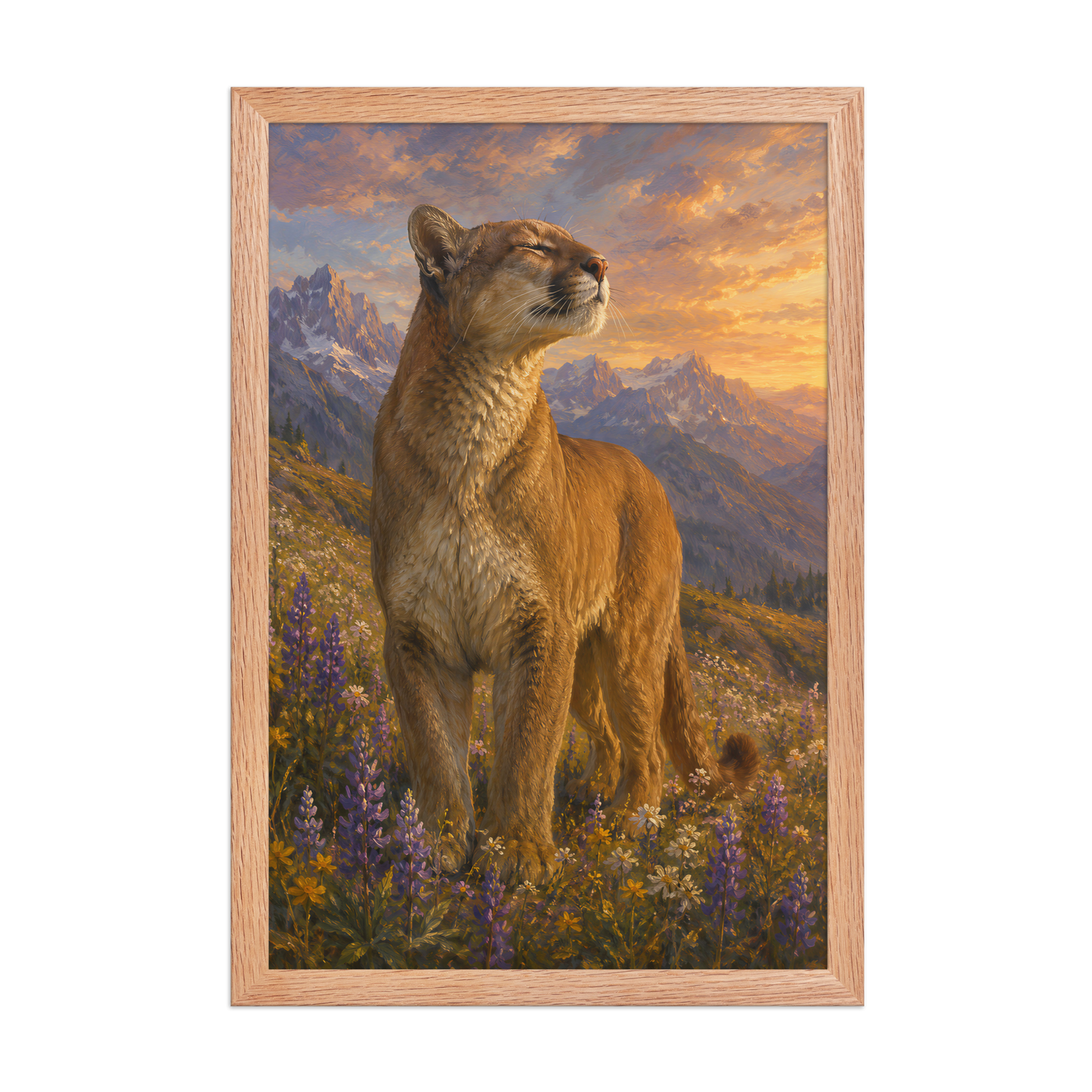 Mountain Lion Meadow Pride Framed Poster