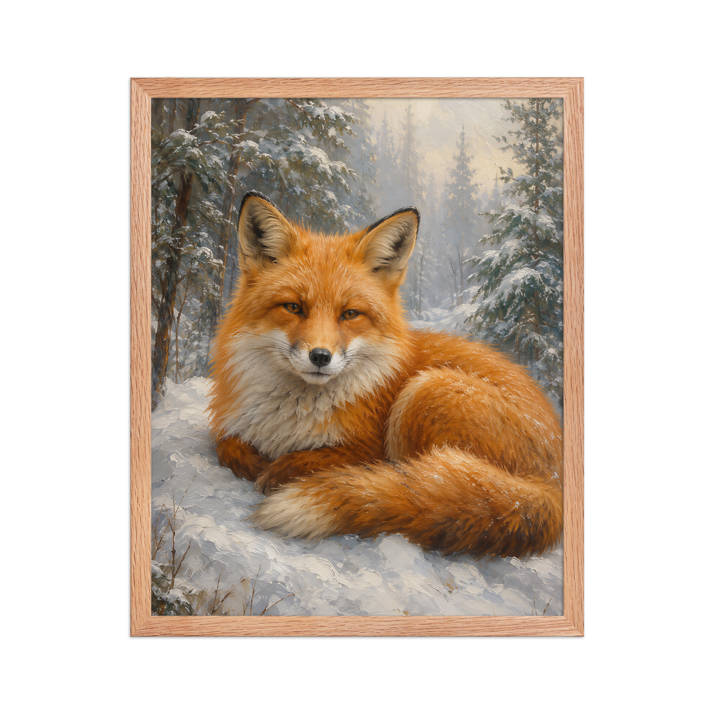 Fox Winter Calm Framed Poster