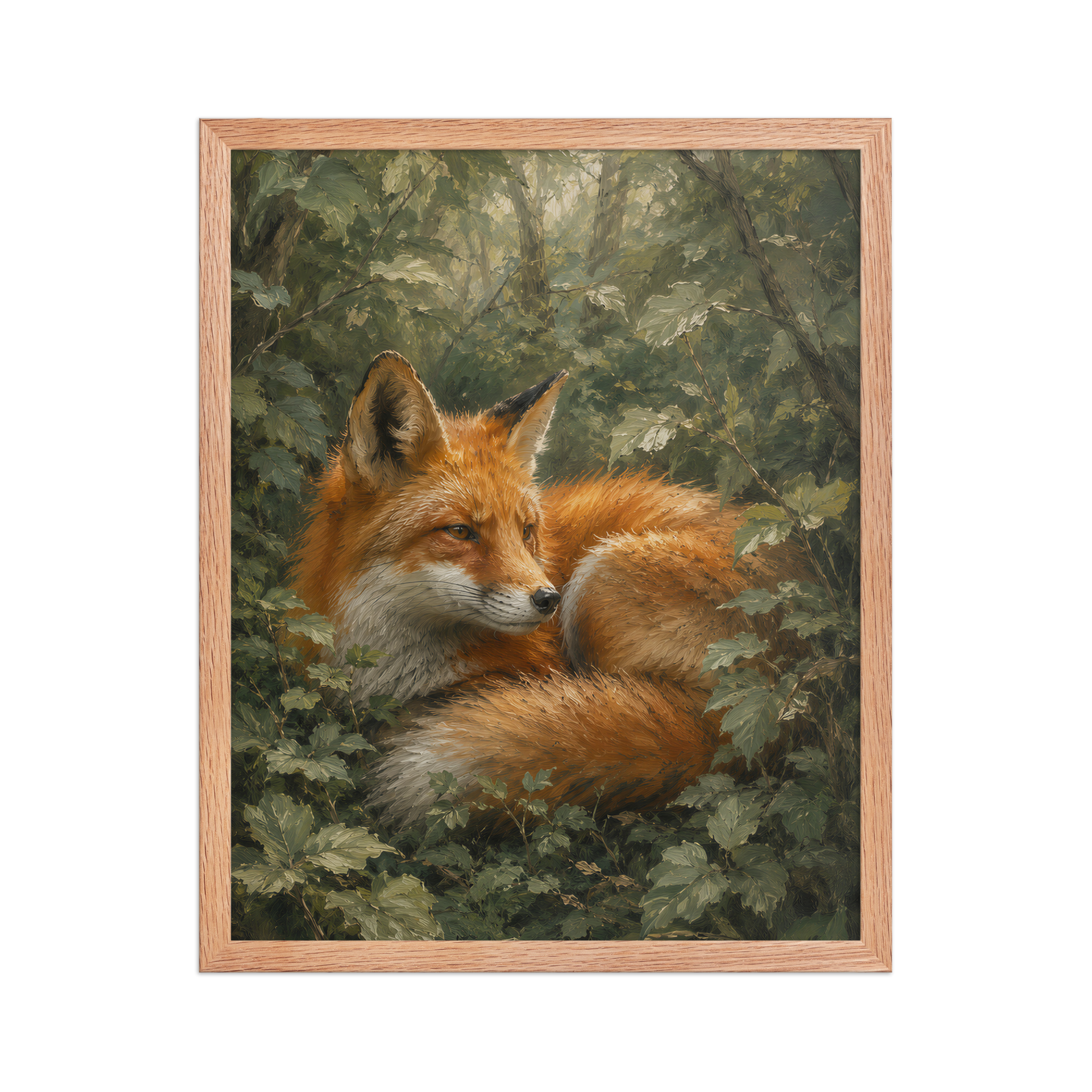 Fox Forest Calm Framed Poster