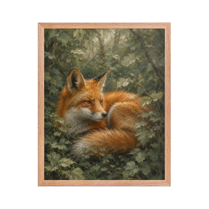 Fox Forest Calm Framed Poster