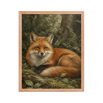 Fox Woodland Calm Framed Poster