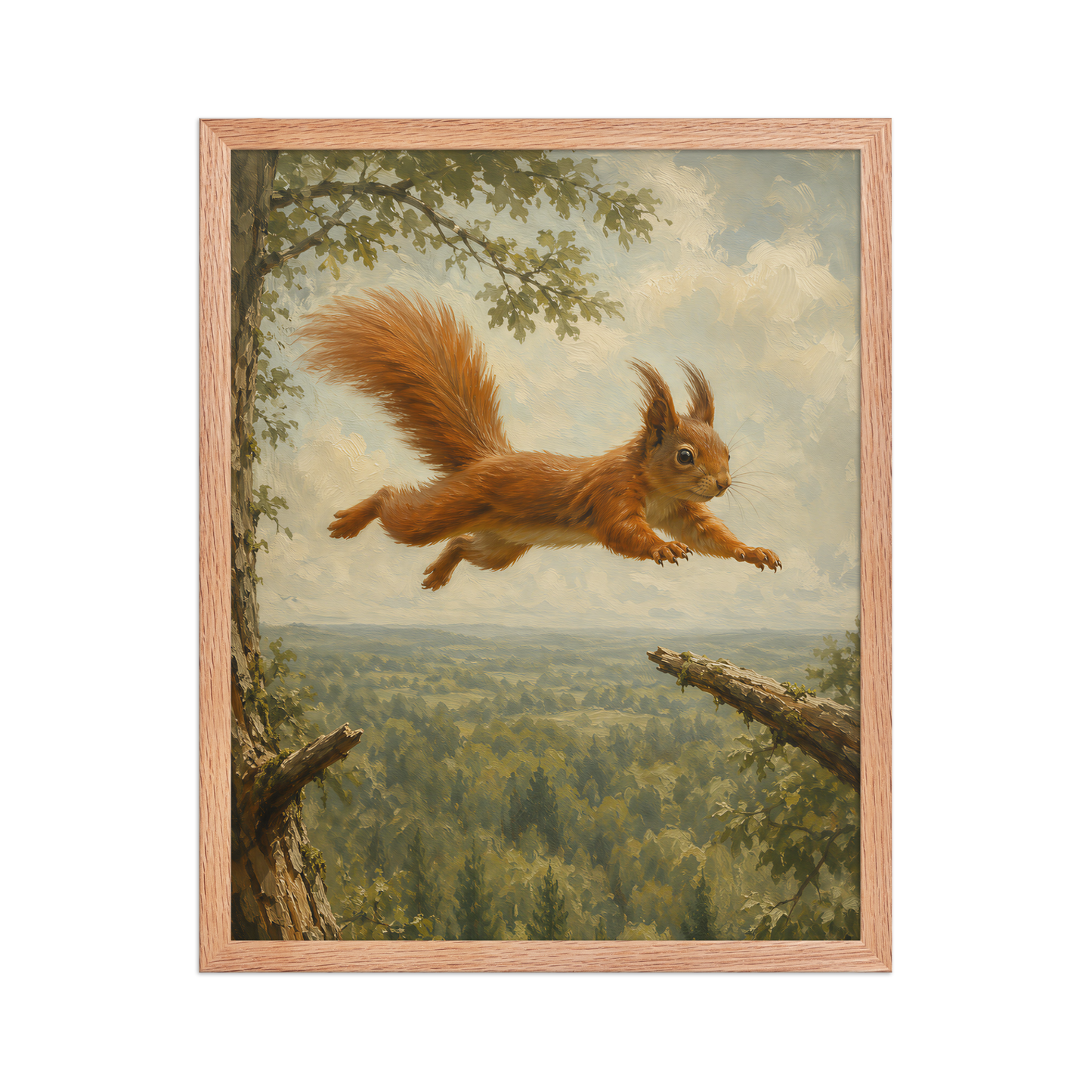 Squirrel Forest Freedom Framed Poster