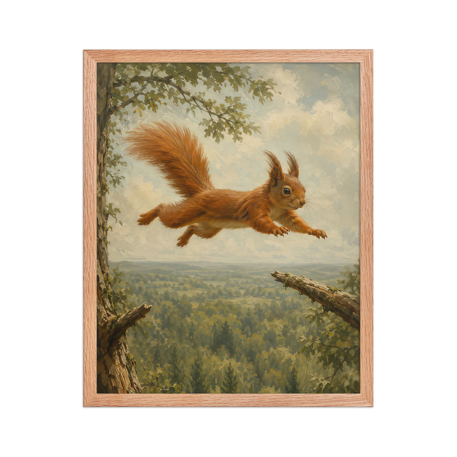 Squirrel Forest Freedom Framed Poster