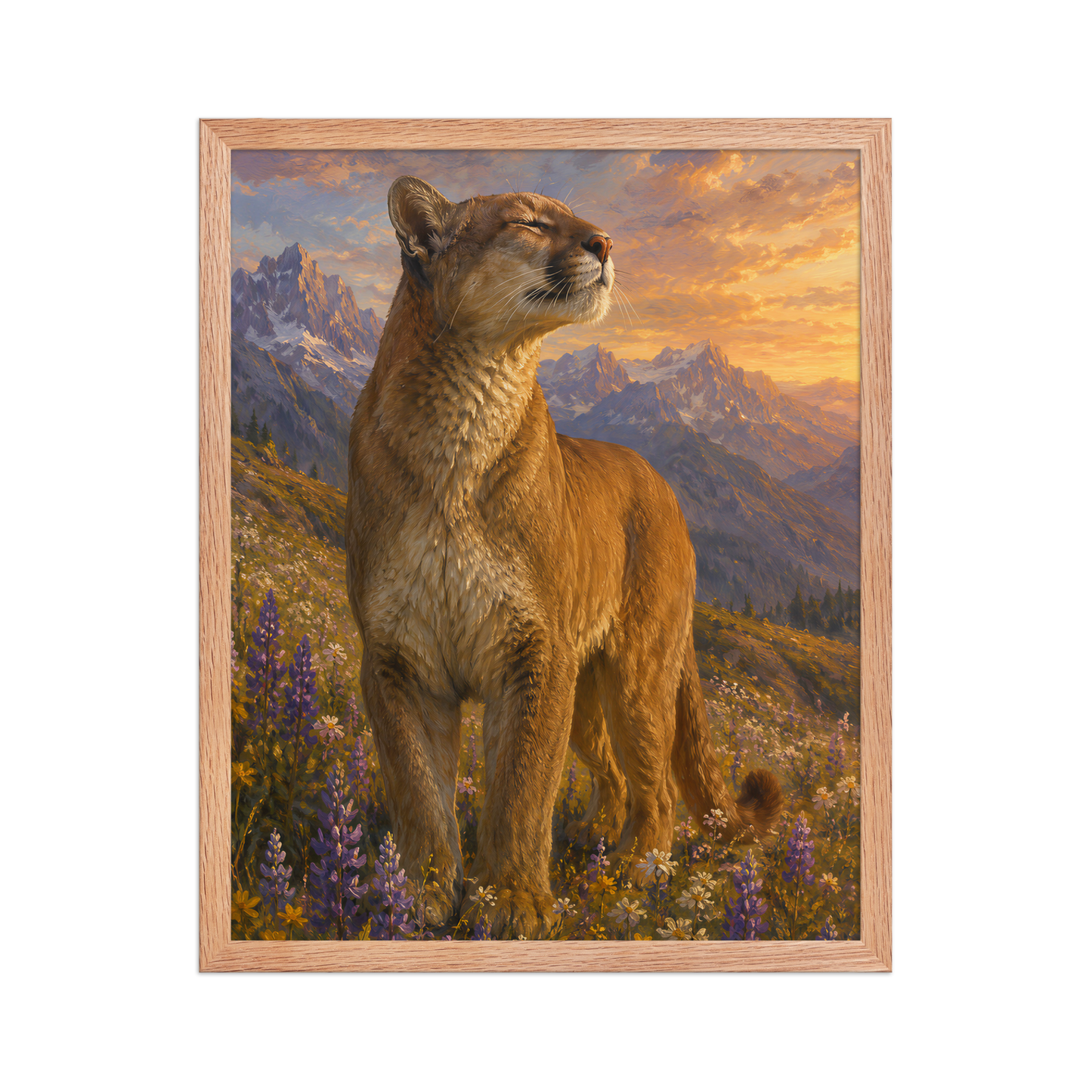 Mountain Lion Meadow Pride Framed Poster