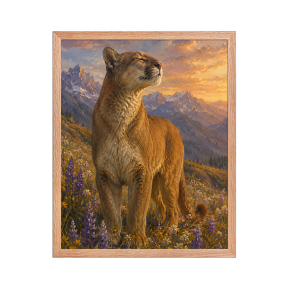 Mountain Lion Meadow Pride Framed Poster