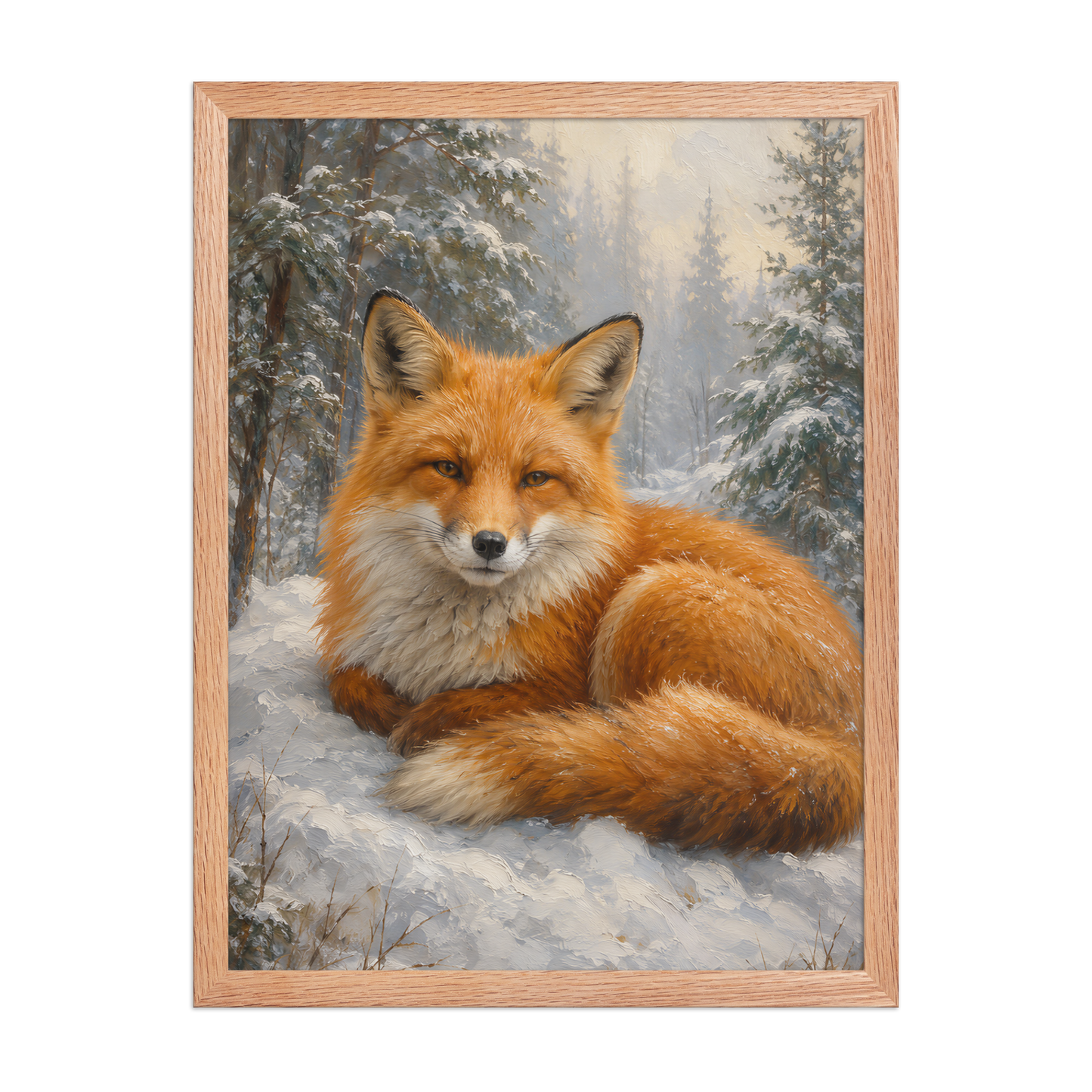 Fox Winter Calm Framed Poster