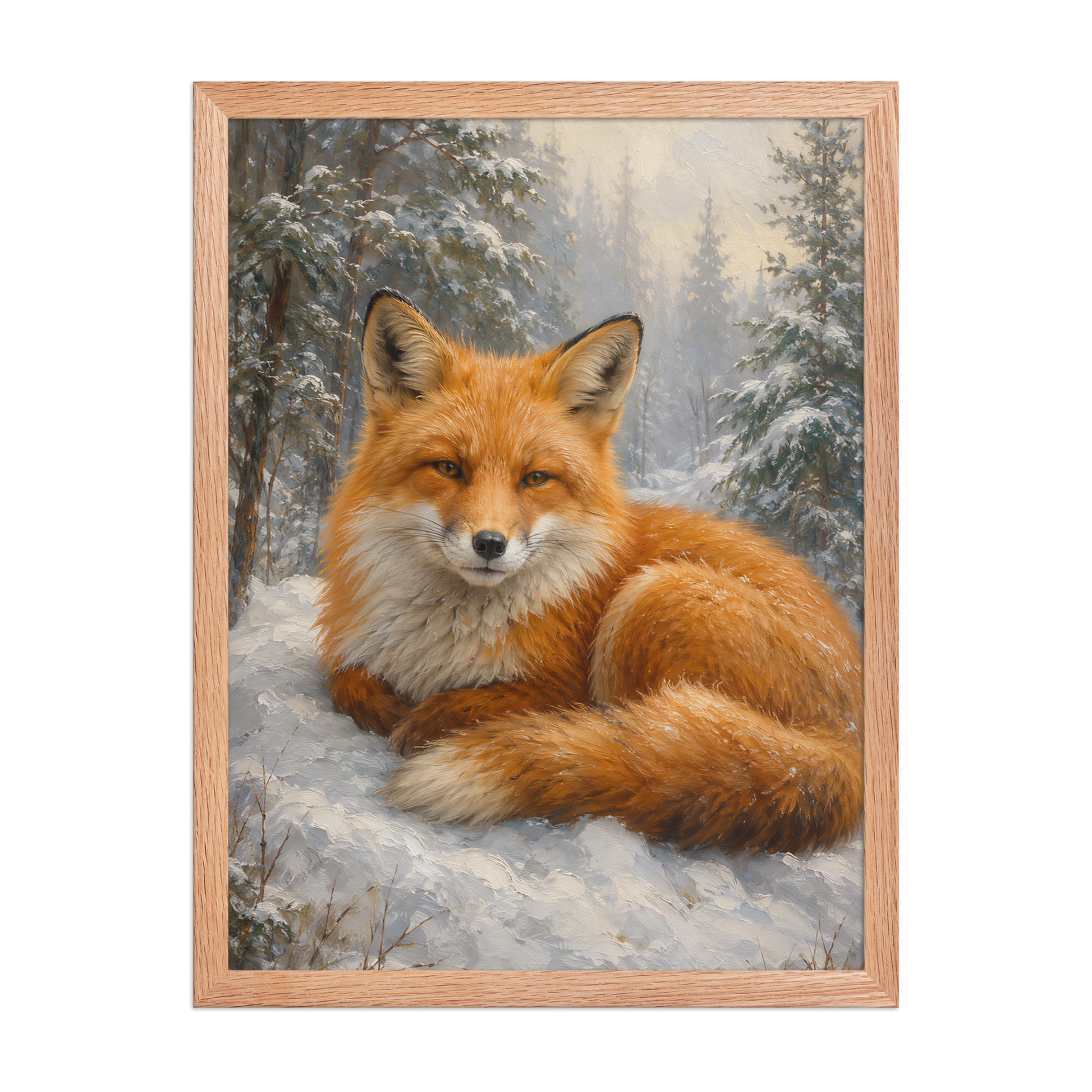 Fox Winter Calm Framed Poster