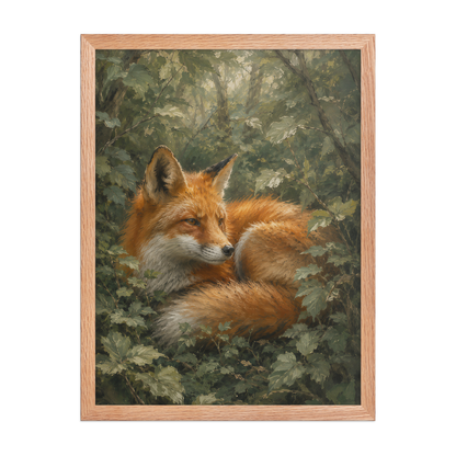 Fox Forest Calm Framed Poster