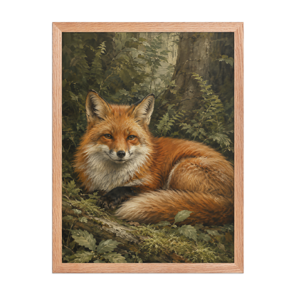 Fox Woodland Calm Framed Poster