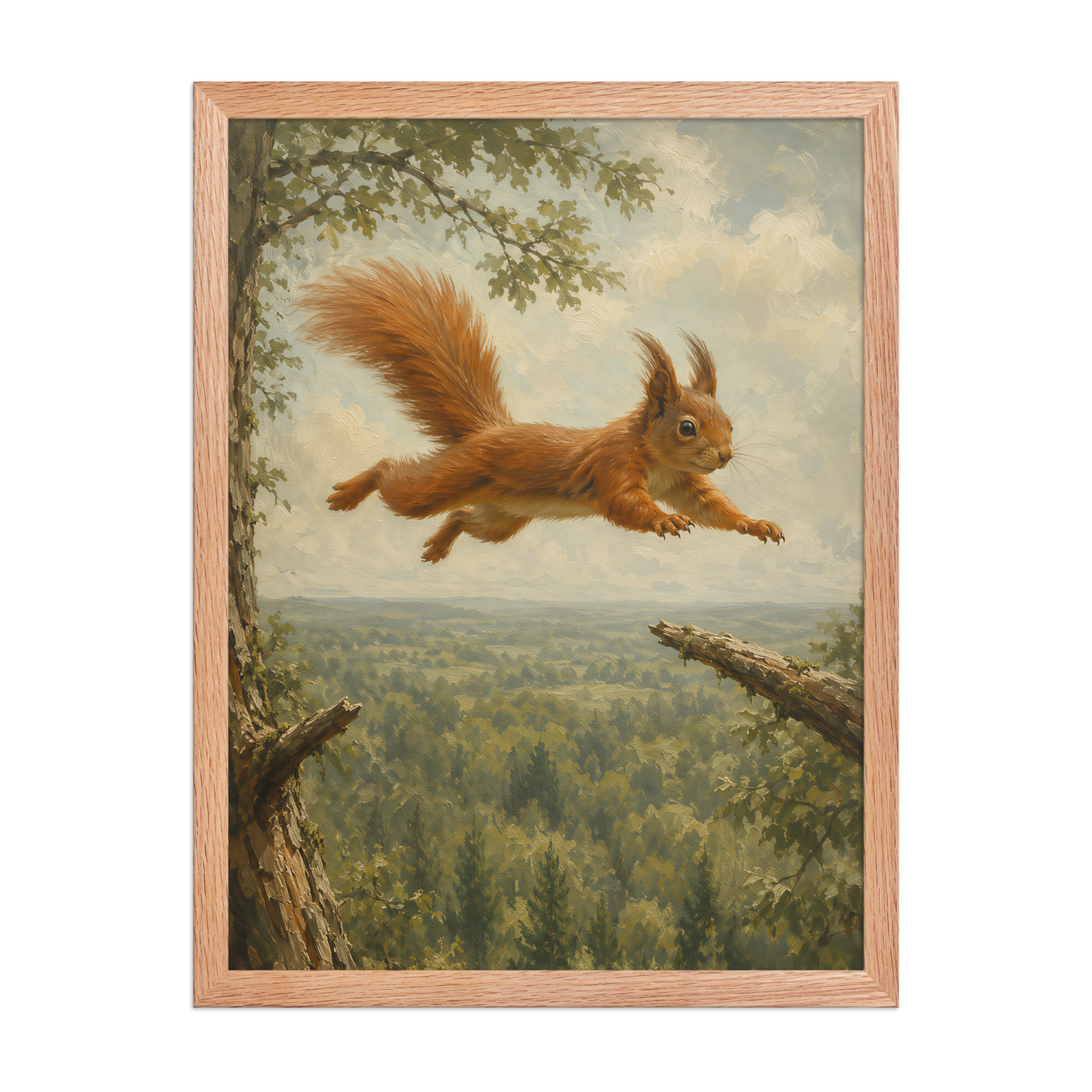 Squirrel Forest Freedom Framed Poster