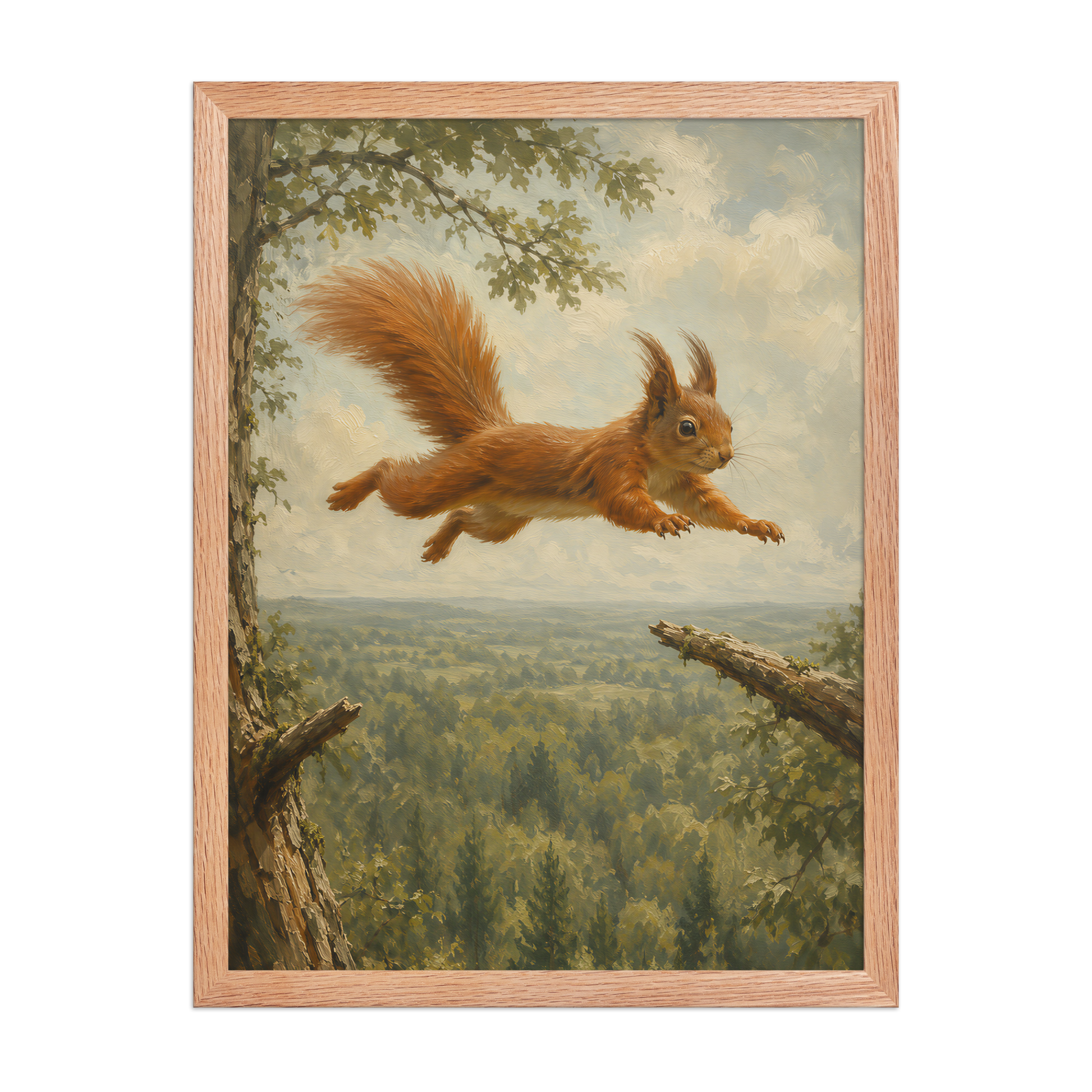 Squirrel Forest Freedom Framed Poster