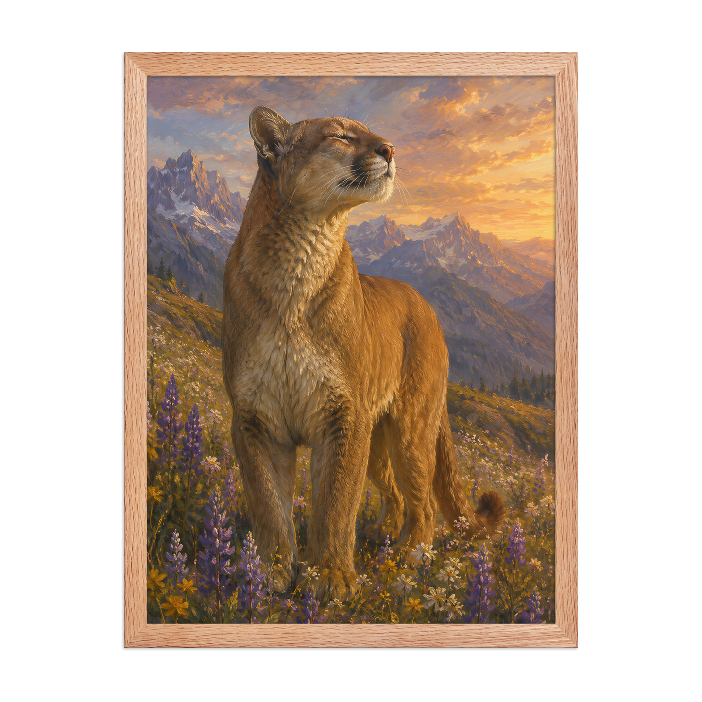Mountain Lion Meadow Pride Framed Poster