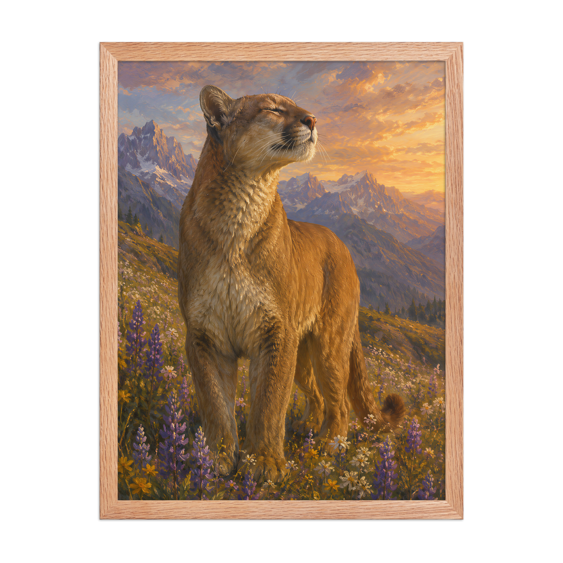 Mountain Lion Meadow Pride Framed Poster