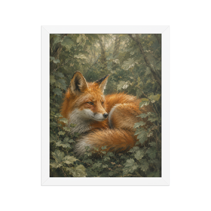 Fox Forest Calm Framed Poster