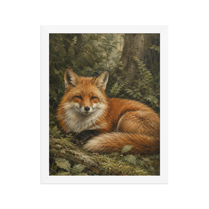 Fox Woodland Calm Framed Poster