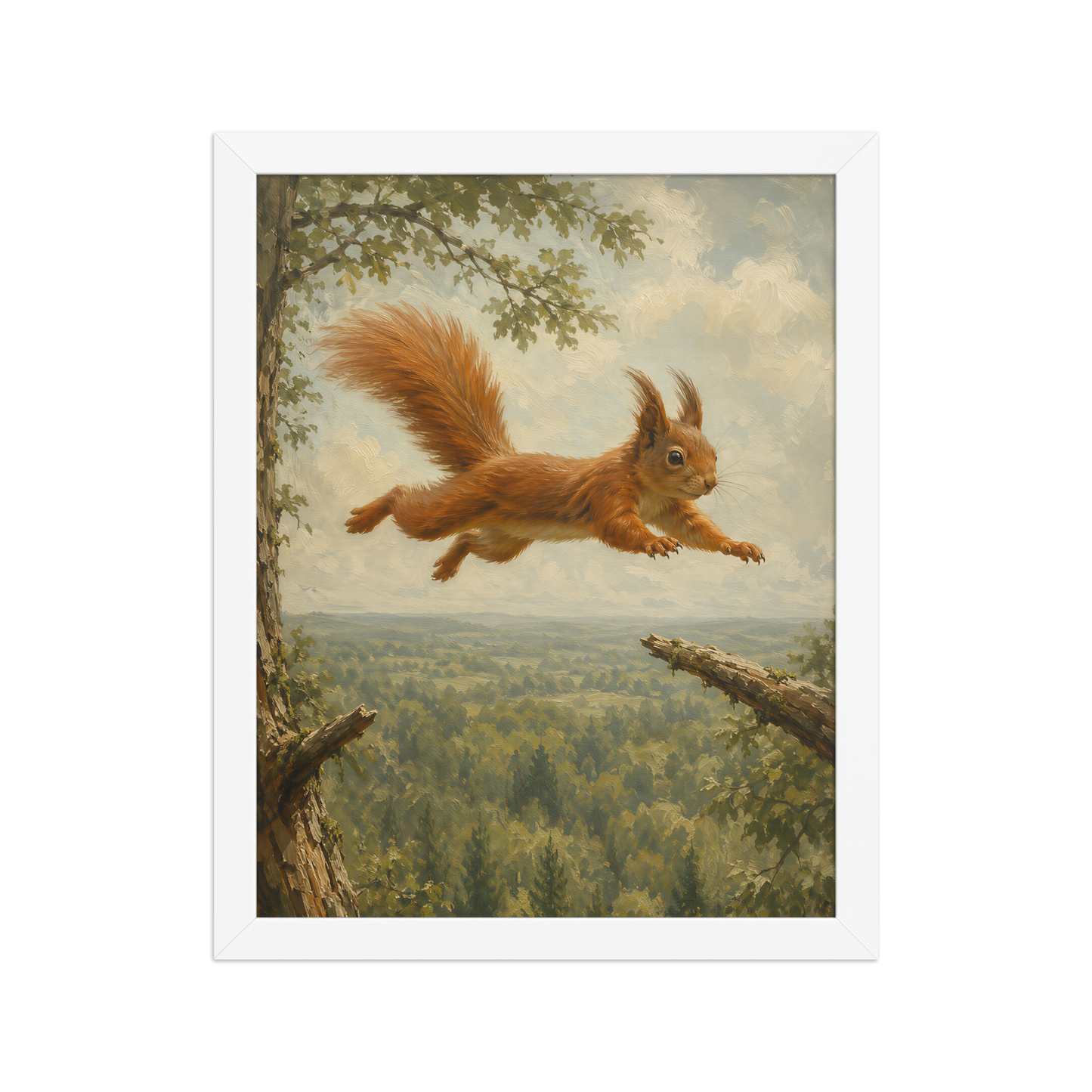 Squirrel Forest Freedom Framed Poster
