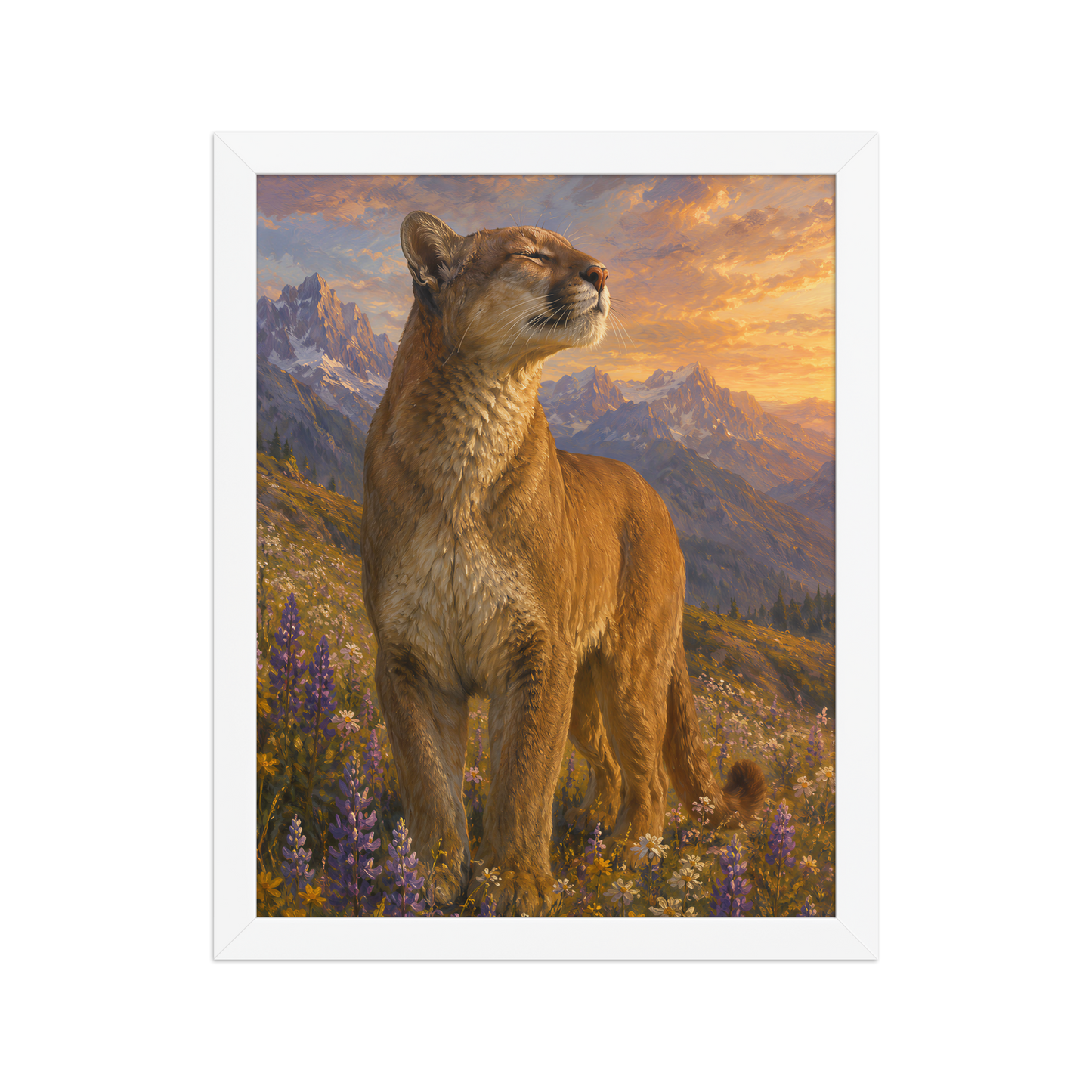 Mountain Lion Meadow Pride Framed Poster