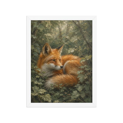 Fox Forest Calm Framed Poster