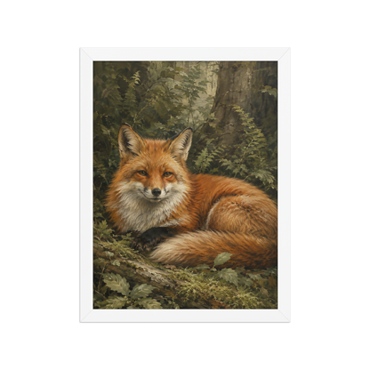 Fox Woodland Calm Framed Poster