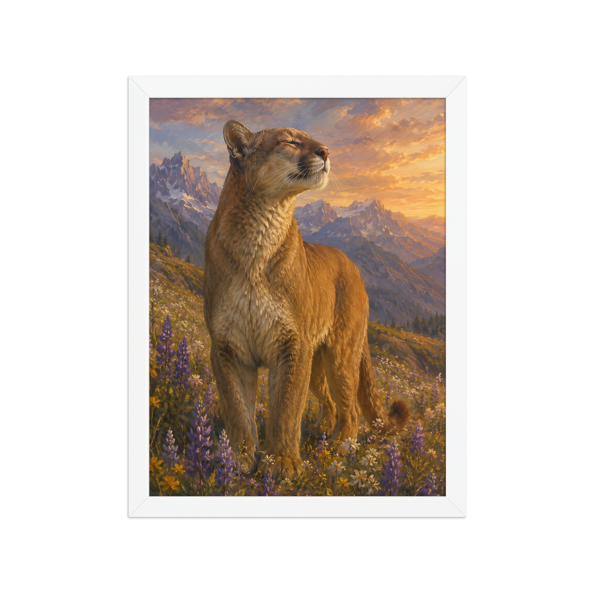 Mountain Lion Meadow Pride Framed Poster
