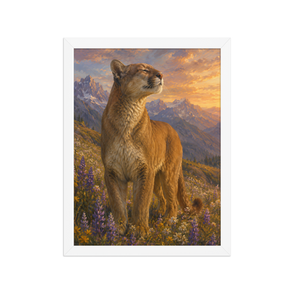 Mountain Lion Meadow Pride Framed Poster