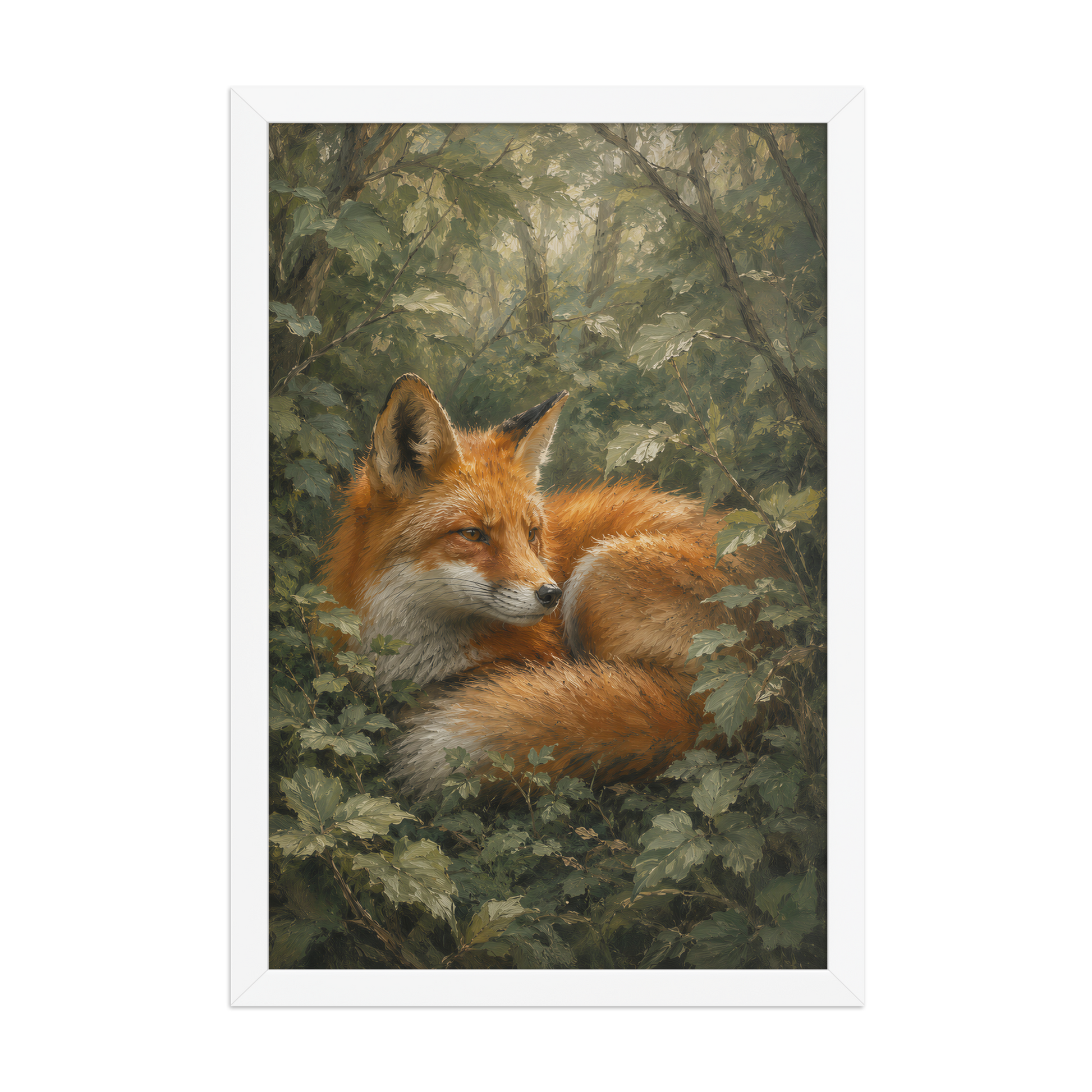 Fox Forest Calm Framed Poster