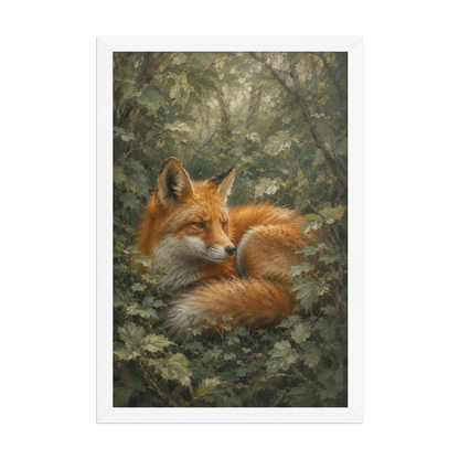 Fox Forest Calm Framed Poster
