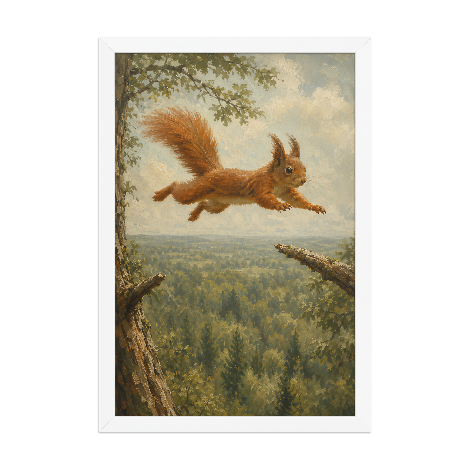 Squirrel Forest Freedom Framed Poster