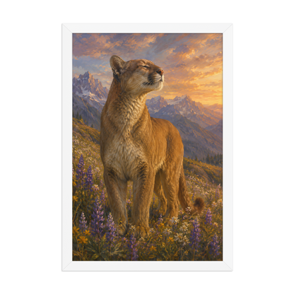 Mountain Lion Meadow Pride Framed Poster