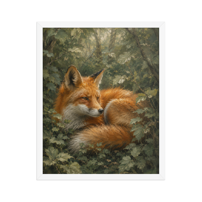 Fox Forest Calm Framed Poster