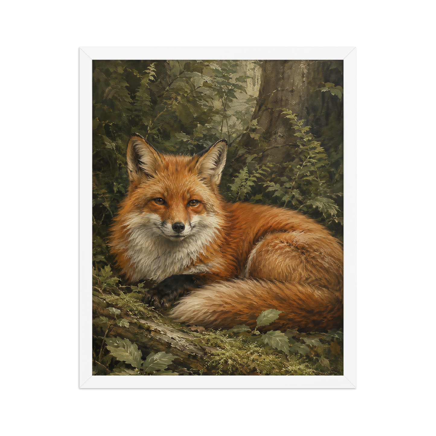 Fox Woodland Calm Framed Poster