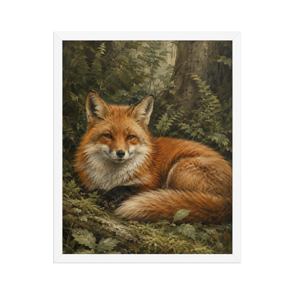 Fox Woodland Calm Framed Poster