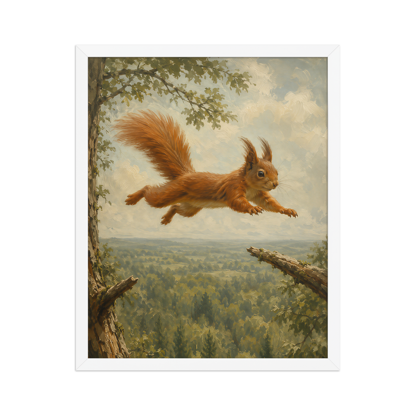 Squirrel Forest Freedom Framed Poster