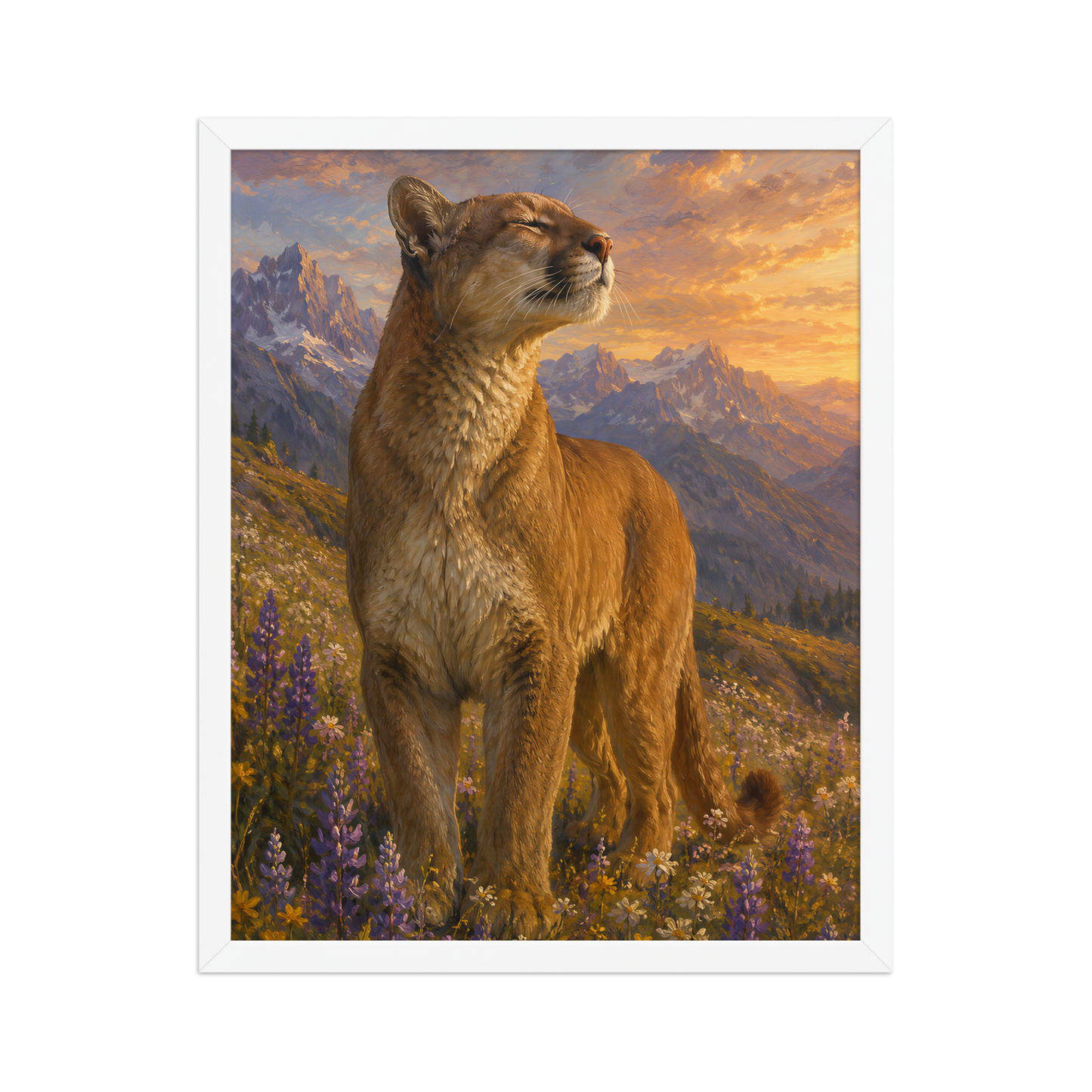 Mountain Lion Meadow Pride Framed Poster