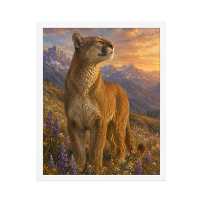Mountain Lion Meadow Pride Framed Poster