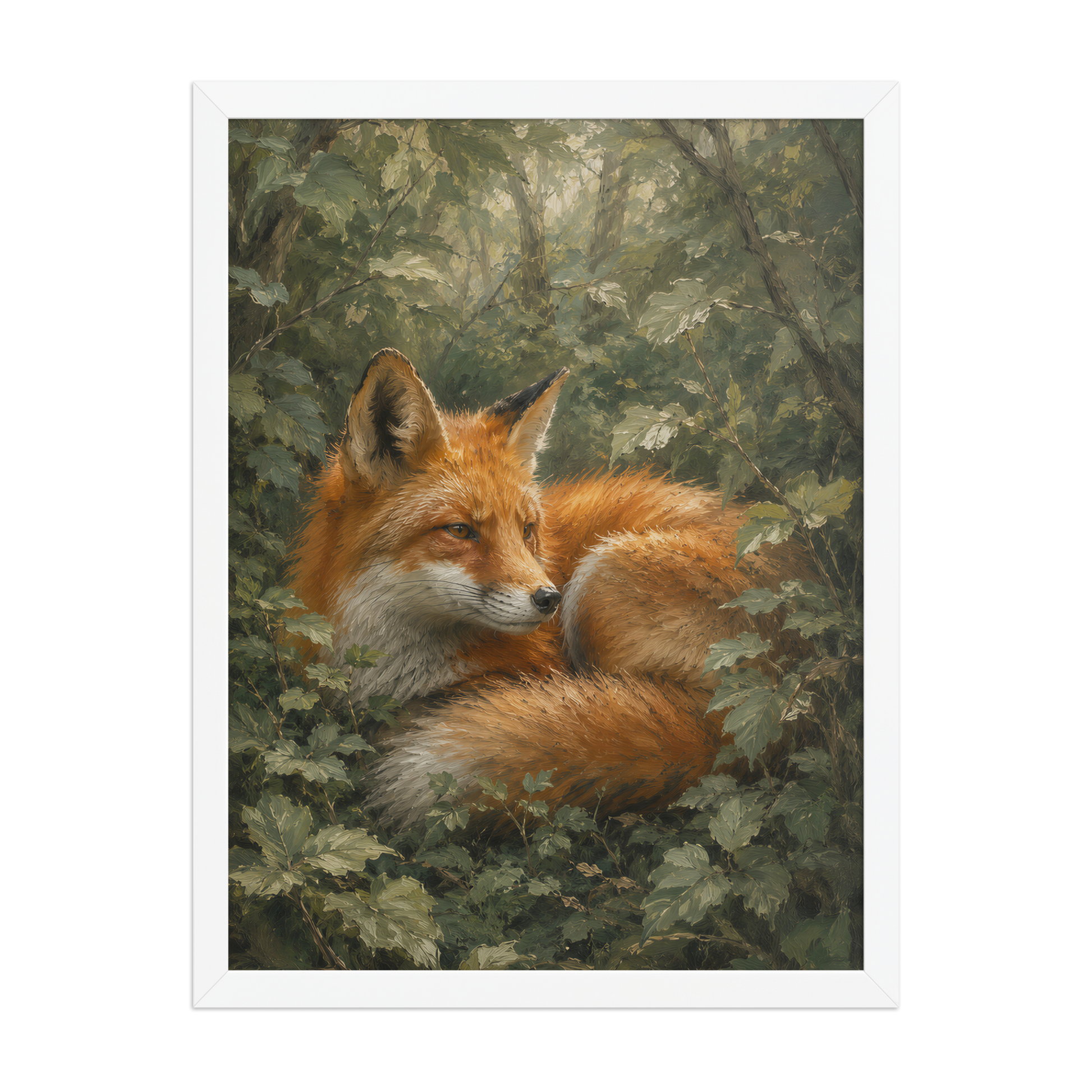 Fox Forest Calm Framed Poster