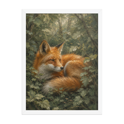 Fox Forest Calm Framed Poster