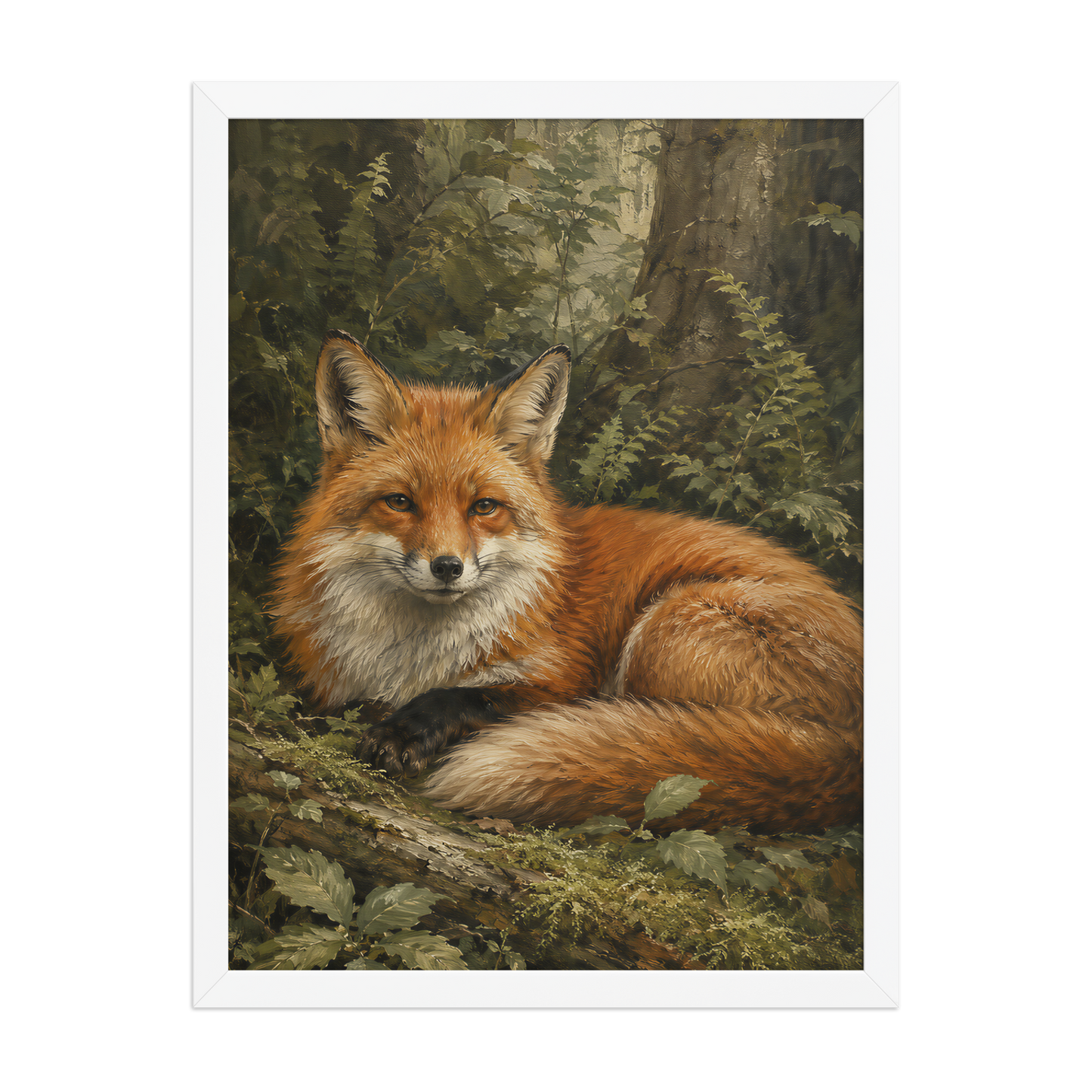 Fox Woodland Calm Framed Poster