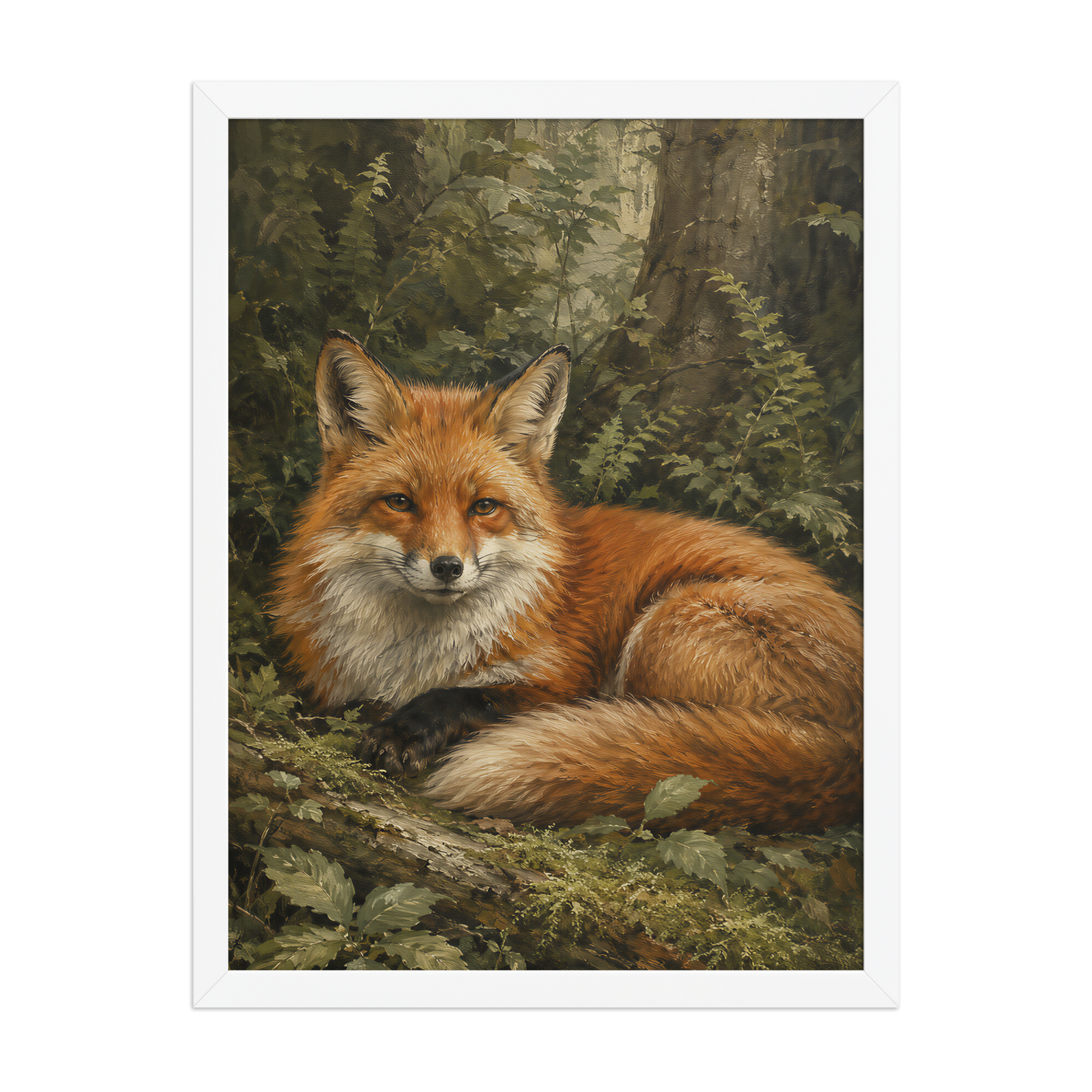 Fox Woodland Calm Framed Poster
