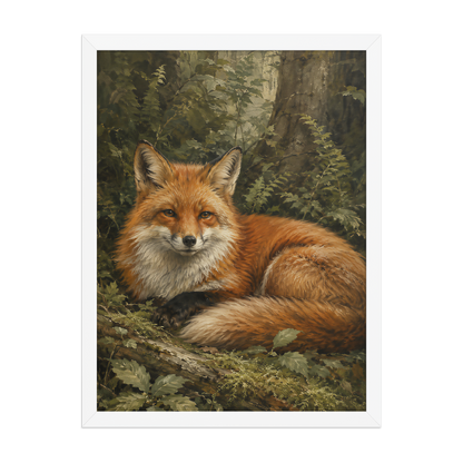 Fox Woodland Calm Framed Poster