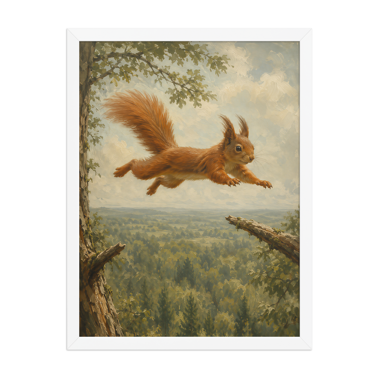 Squirrel Forest Freedom Framed Poster
