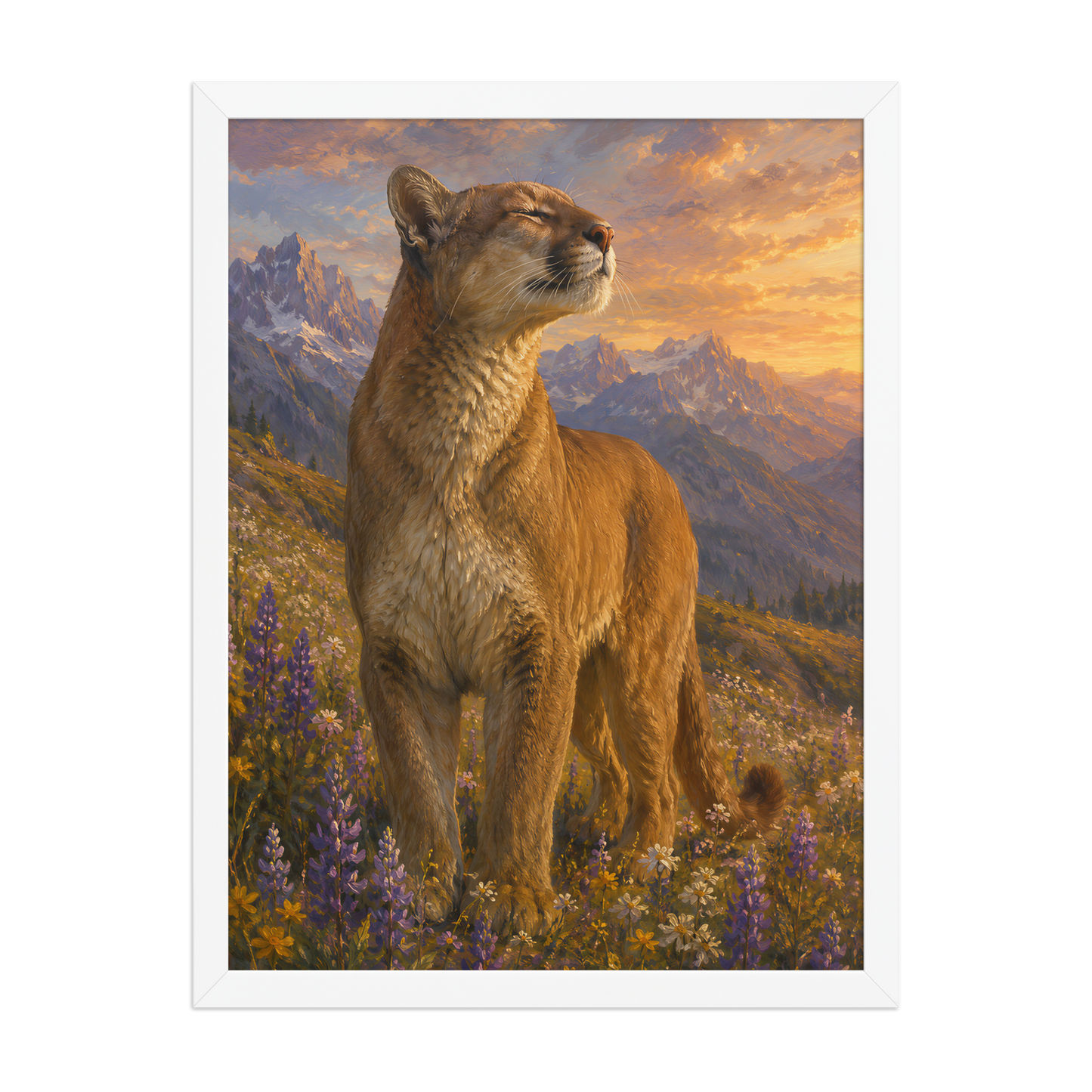 Mountain Lion Meadow Pride Framed Poster