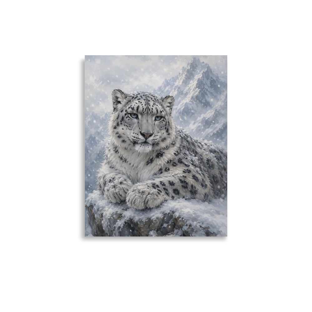Snow Leopard Calm Poster