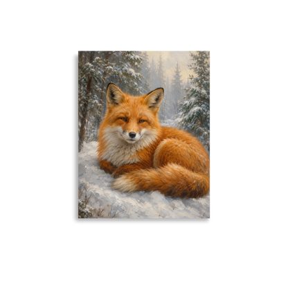 Fox Winter Calm Poster