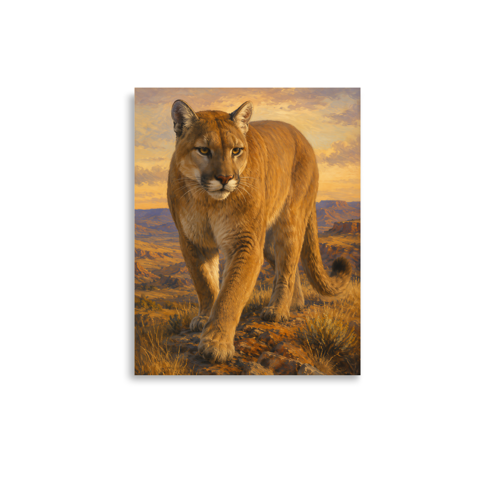 Mountain Lion Desert Pride Poster