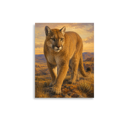 Mountain Lion Desert Pride Poster